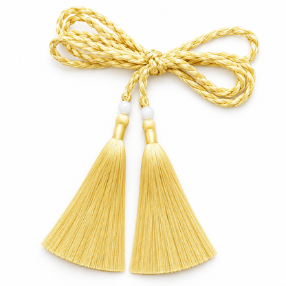 Yellow Decorative Tassel Cord