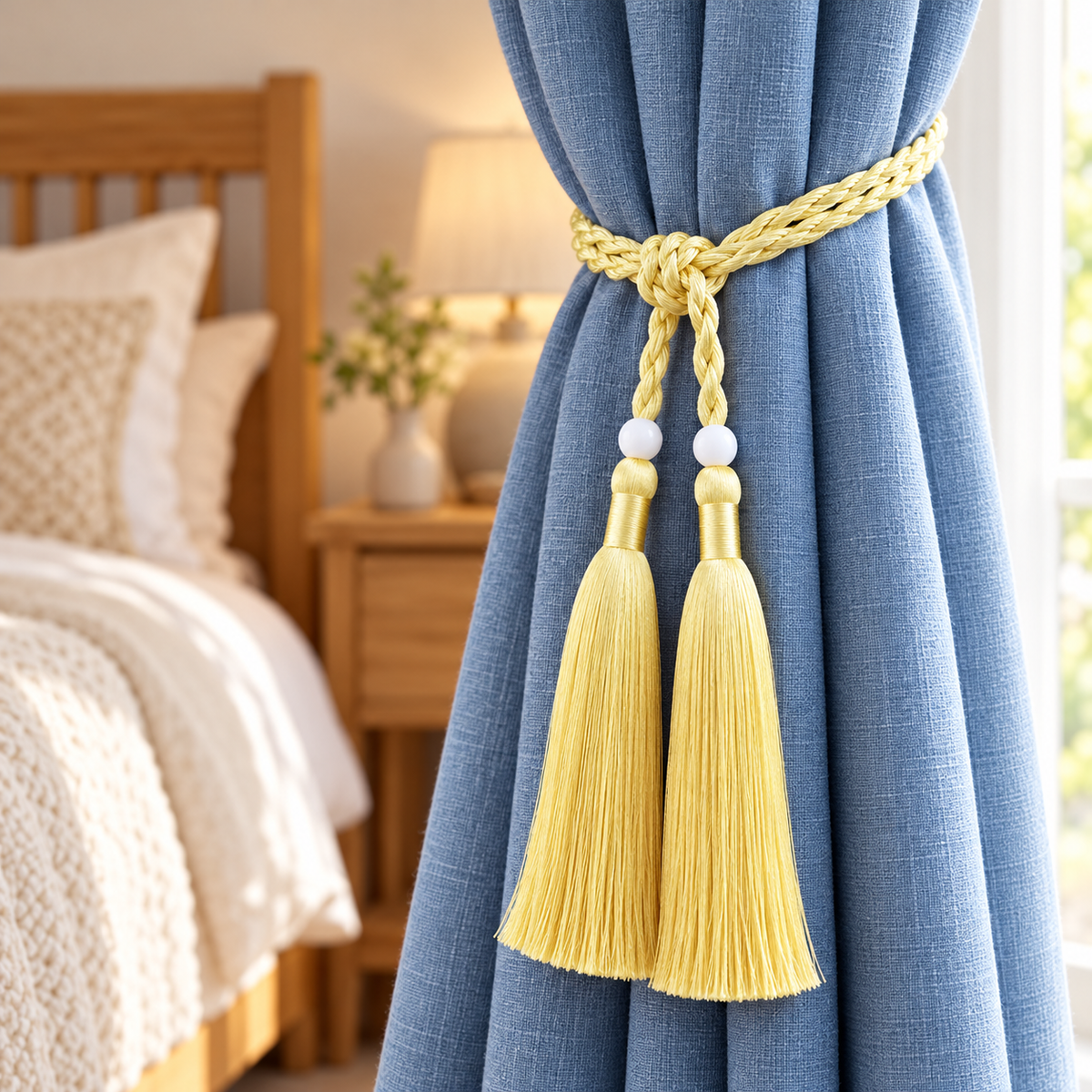 Yellow Decorative Tassel Cord